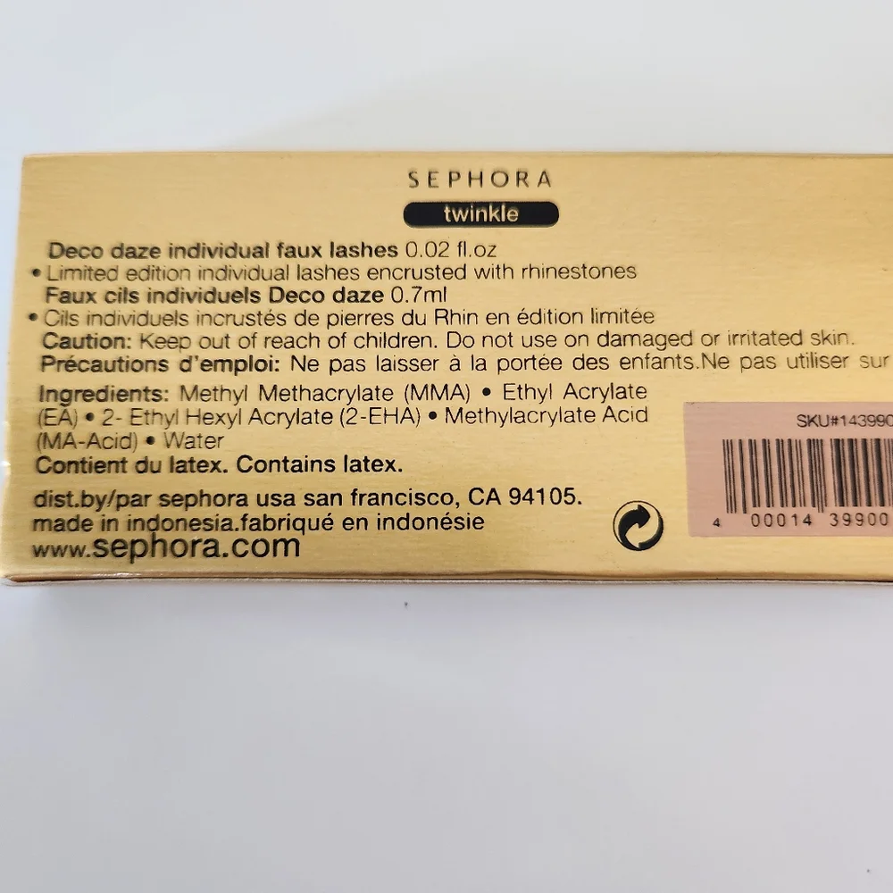Sephora Collection Deco Daze Individual Faux Lashes Twinkle Rhinestone New